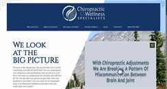 Desktop Screenshot of chirowellnessspecialists.com